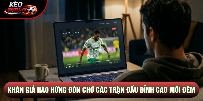 Khán giả hào hứng đón chờ các trận đấu đỉnh cao mỗi đêm