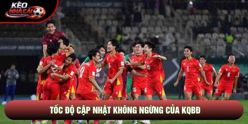 Tốc độ cập nhật không ngừng của KQBĐ